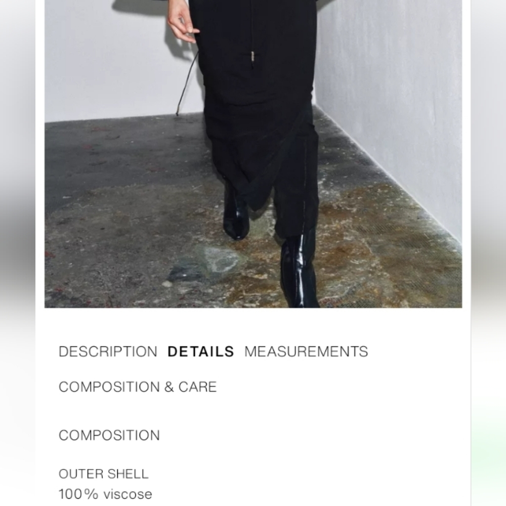 Zara Zw Collection Elegant Embroidered Beading Long Wrap Dress - Picture 12 of 13